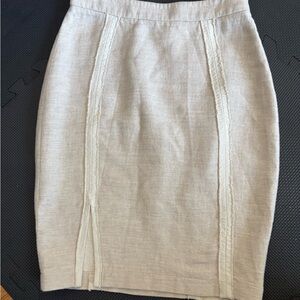 L'AGENCE Beige Pencil Skirt